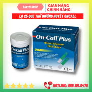 25 Que Thử Đường Huyết OnCall Plus - Mua 3 Tặng lọ tăm gỗ