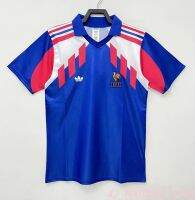 1990 French Home Soccer Jersey Vintage Shirt