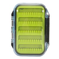 Fly Fishing Box Easy-Grip Silicone Insert Tackle Boxes Double Side Clear Lid Fly Box Fishing Tackle Accessories