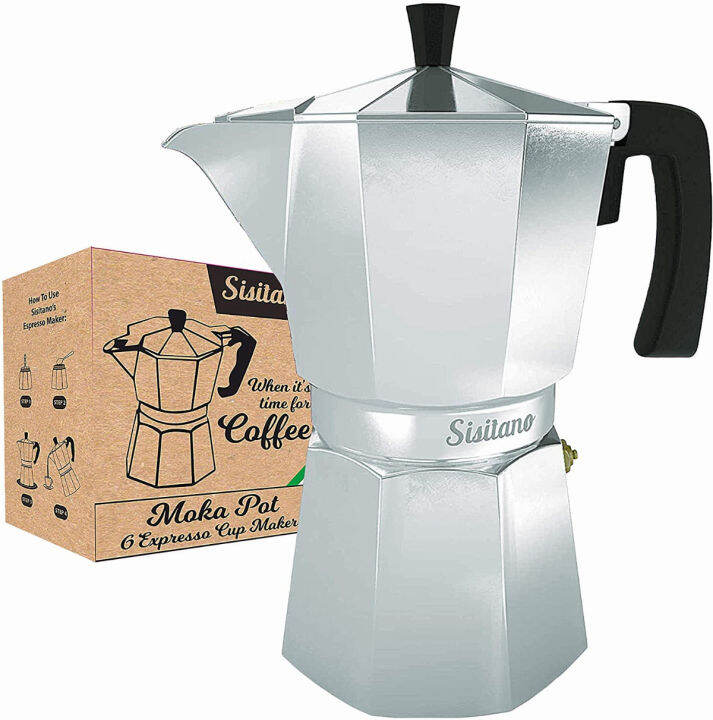 6 Cup Moka Pot (Mocha Pot) Stovetop Espresso Maker The Perfect