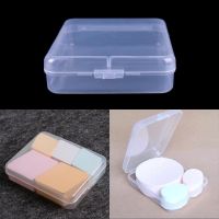 【CW】 1Pc Makeup Foundation Silicone Puff Transparent Silica Sponge case