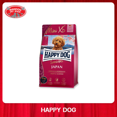 [MANOON] HAPPY DOG Mini XS Japan Chicken with trout and seaweed for very small dogs แฮปปี้ ด็อก มินิ เอกซ์เอส เจแปน อาหารสุนัขโตพันธุ์เล็ก สูตรปลาเทราต์และสาหร่าย