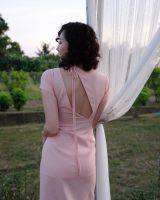 Linen Dress - Peach