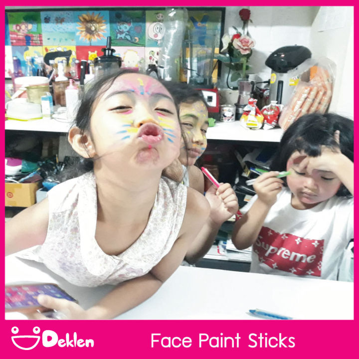 สีเพ้นท์หน้า-face-paint-sticks-สร้างสรรค์ลวดลายลงใบหน้า-สีเรืองแสง-ของเล่นงานปาร์ตี้-กิจกรรมเด็ก