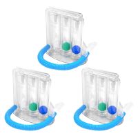 3X Deep Breathing Lung Capacity Exerciser Device Washable Hygienic Respiratory Exerciser