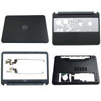 2022 ☆ ใหม่สำหรับ1Dell Inspiron 15R 5521 3521 5535 5537แล็ปท็อปจอแอลซีดีฝาหลัง/ด้านหน้าขอบ/Palmrest/ด้านล่างกรณี/บานพับ LCD สีดำ0XTFGD