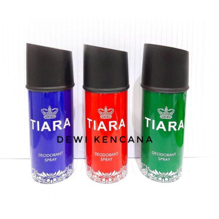 TIARA Deodorant Parfume Spray 150ml Quantum RED / BLUE / GREEN Lazada