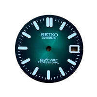 28.5มม. ไม่เรืองแสงสีเขียวน้ำผีหน้าปัดตัวอักษรเหมาะสำหรับ Seiko Seiko Seiko NH35กลไกอัตโนมัติผู้ชาย