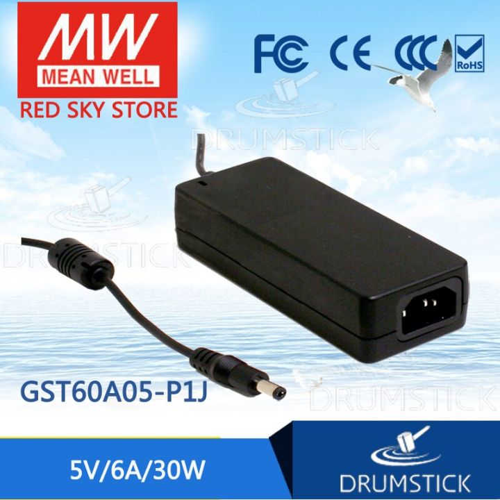 หมายถึง GST60A05-P1J 5V 6A Meanwell GST60A 5V 30W AC-DC ความน่าเชื่อถือสูงอุตสาหกรรมอะแดปเตอร์ไฟฟ้า