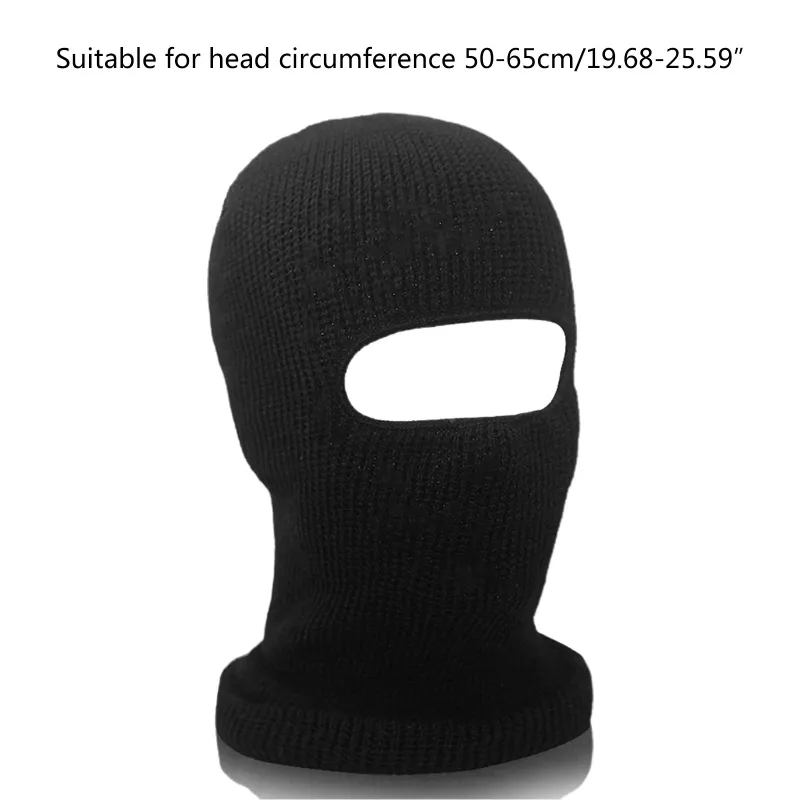 Balaclava. Ski Mask ,face Mask, Winter Helmet Hat ,black Knit