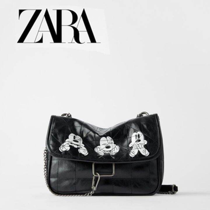 zara-womens-bag-2022-new-black-rock-soft-shoulder-messenger-bag-rhombus-chain-hobo-bag-trendy