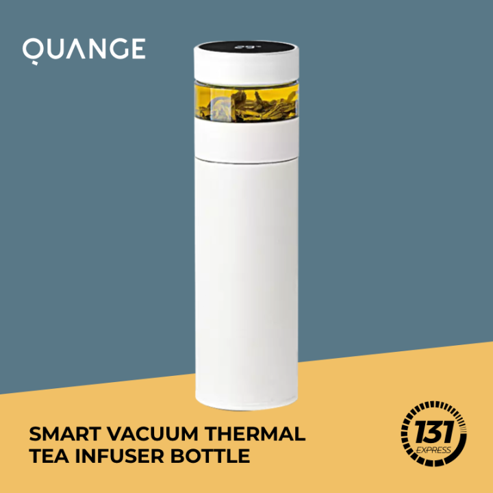Quange Smart Vacuum Thermal Tea Infuser Bottle [ H8133, 400ml, Touch