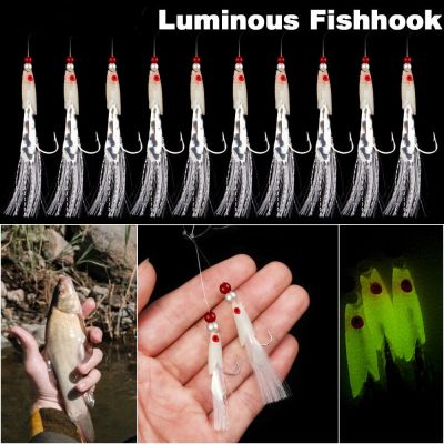 Lures Bait Bass Mackerel Feathers Luminous Cod Fishing Lures Fishing Bait Fishing Rigs