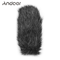 Andoer บน-ไมโครโฟนกล้อง Furry กระจก Mic แผ่นบังแดดติดกระจกหน้ารถ Muff ใช้งานร่วมกับไมโครโฟนวิดีโอโร้ด GO/ TAKSTAR SGC-598ไมโครโฟน