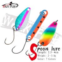 WALK FISH 1PCS Trout Spoon Bait 2g 3g 3.5g Metal Fishing Lure With Single Hook Hard Bait Lures Trout Perch Chub SalmonLures Baits