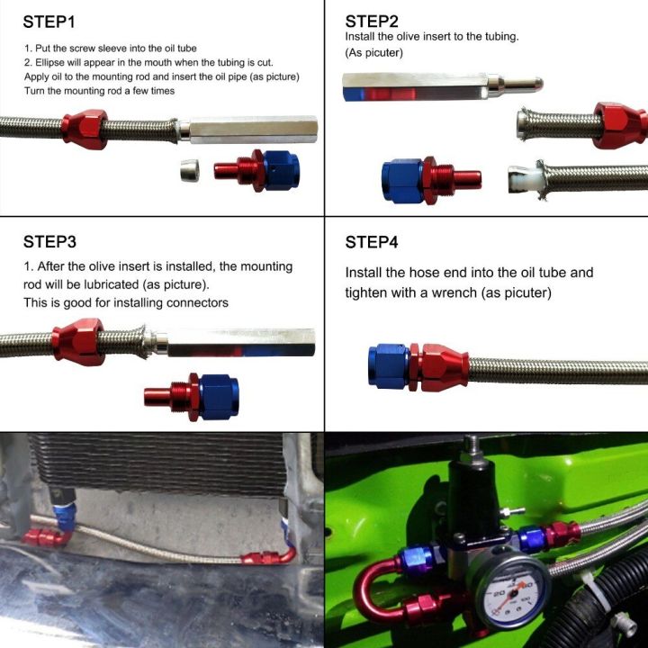 3เมตร-an3-an4-an6-an8-an10การใช้น้ำมันท่อสายถักสแตนเลส-ptfe-หลอดเบรครถ-racing-oil-cooler-ท่อ-silver