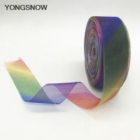 [HOT!] 10Yards Organza Ribbon Magic Rainbow Ribbon Wedding Decoration DIY Craft Handmade Flowers Materials Accessories Xmas Decor