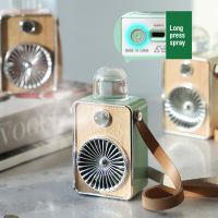 3 In 1 Fan Cooling แขวนคอ USB Fan Mini Air Cooler พัดลมระบายความร้อนแบบพกพาแบบชาร์จไฟได้ Bladeless Fan PinkTH