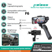 ไม้เซลฟี่บลูทูธ ไม้กันสั่นสำหรับสมาร์ทโฟน F6 3แกน Stabilizer Gimbal Handheld โทรศัพท์มือถือผู้ถือกล้อง Action Anti Shake วิดีโอบันทึกสมาร์ทโฟน Gimbal