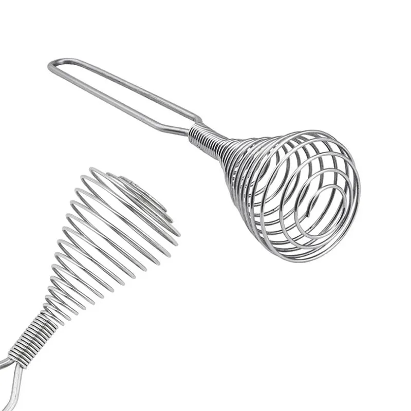 2pcs Stainless Steel Spring Coil Whisk Wire Whip Cream Egg - Temu