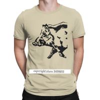 Mens Boar And Pig Print T-shirt Round Neck Cotton Vintage Shirt Adult Clothing 100% Cotton Gildan