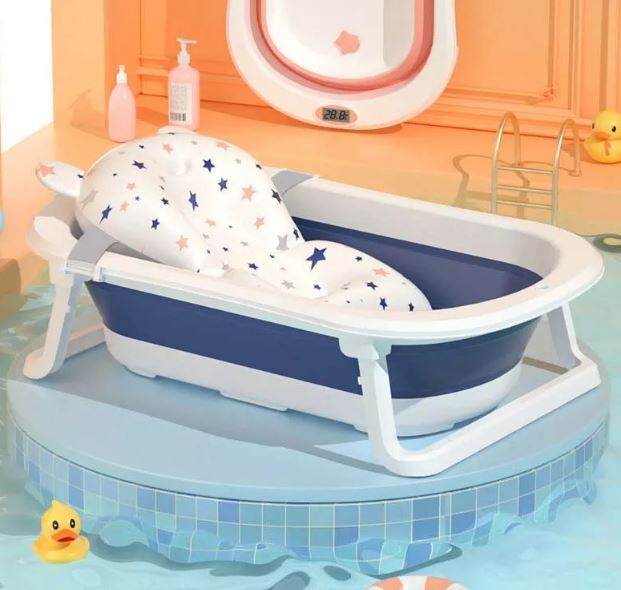 Foldable Baby Bathtub, Baby Bath Shower Bathtubs Baby Bucket Folding