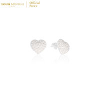 Louis Montini (Jewelry) Sterling Silver 925 Earrings ต่างหูเงินแท้ 92.5% ต่างหูผู้หญิง รูปหัวใจ LJER61