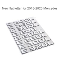 ใหม่สติกเกอร์ตัวนูนติดฝากระโปรงท้าย Logo Huruf แบนสำหรับ Mercedes Benz 2016-2022 C63 C43 C200 S500 C260 C300 E43 E63 E200 E300 S65 S320 S400 GLC200 GLE63