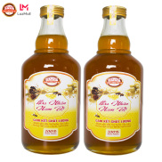 Mật ong nguyên chất Hoa Nhãn CÔ CỰ 1000ml -2 chai thủy tinh 500ml