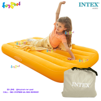 Intex ส่งฟรี ที่นอนเป่าลมโคซี่แอนด์ฟัน 0.88x1.57x0.18 ม. สีส้ม รุ่น 66803