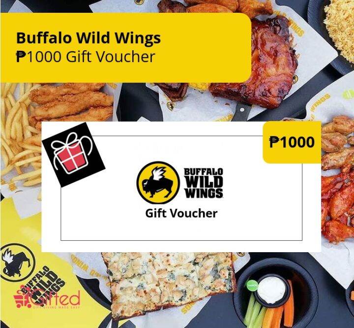 Buffalo Wild Wings PHP 1000 Gift Voucher Lazada PH