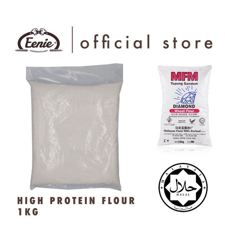 High Protein Flour 1KG Tepung Roti High Gluten Flour Bread Flour Lazada