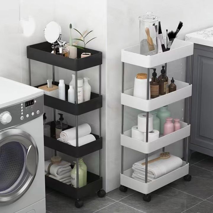 Bathroom Storage Tower Kitchen Storage Wall Rack