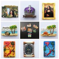 ☽❈ Fridge Magnets Souvenir Amsterdam Netherlands Egypt Vietnam Mauritius Mona Lisa British Jermany Budapest Refrigerator Stickers