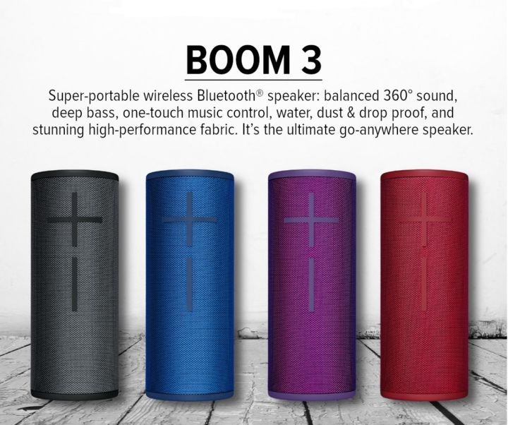 Ultimate Ears BOOM 3 Portable Wireless Bluetooth Speaker Lazada PH