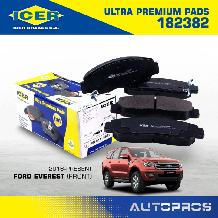 ICER Ultra Premium Front Brake Pads for Ford Everest 2016Present