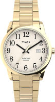 Timex Mens Easy Reader Date Stainless Steel Bracelet 38mm Watch Gold-Tone/Cream