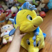 (ร้อน) 1ชิ้น The Little Mermaid 30ซม. Flounder ปลาน่ารัก Plush ของเล่นเด็กตุ๊กตาสัตว์ Soft Toys