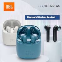 หูฟังบลูทูธ JBLt220 TWS true stereo headset with mic and charging case Wireless Earbuds ( หูฟังบลูทูธ , หูฟังไร้สาย , เครื่องเสียง , Bluetooth )