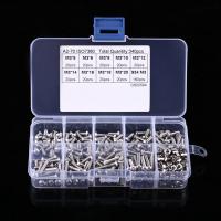 340pcs M3 Hex Socket Screw Nut Stainless Steel M3 Screws Nuts Assortment Kit Fastener