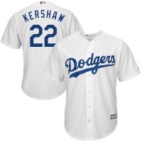 ชุดเบสบอล MLB สำหรับผู้ชาย เสื้อผ้าผู้ชาย เสื้อบอล 2023 New High Quality Men Dodgers   22 Kershaw MLB Baseball Jersey White Blue Gray