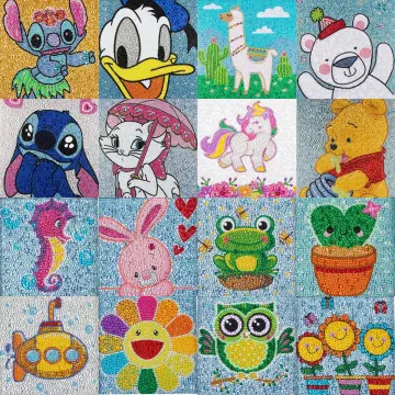 5D Diamond Painting Duck and Stitch Disney Mosaic Wall Art Decor