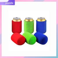 YESMILE 3Pcs นุ่มนุ่มๆ ปลอกเก็บความเย็นกระป๋องเบียร์ ใช้ซ้ำได้ ฉนวนกันความร้อน ฝาครอบกาต้มน้ำ แบบพกพาได้ ที่วางของ ที่ทำความเย็นกระป๋องเบียร์