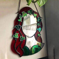 Glass Poison Ivy Mirror กระจกตกแต่งกระจกสำหรับห้องน้ำในห้องนอนทางเข้า