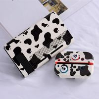 Black White Cow Grain NS Switch Protective Shell TPU Soft Cover Case Anti-fall Joy-con Gamepad Housing Case For Nintendo Switch