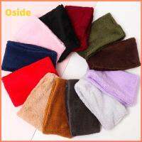 OSIDE หนาขึ้น ที่อุ่นคอ กันลม ขี่ Bib ผ้าพันคอเก็บความร้อน ปกคออบอุ่นคู่ สีทึบทึบ หลอดอุ่นขึ้น ชายหญิง