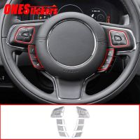 For Jaguar XJ/XJL X351 2010-2019 Car Accessories Steering Wheel Button Patch Trim Cover For Land Rover Range Rover Evoque L538