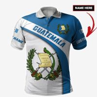 （all in stock）  Shipping PLstarCosmos 3DPrint Guatemala Polo Shirt Custom Name Team Funny Summer Harajuku