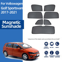 สำหรับ Volkswagen VW Golf Sportsvan 2014-2020 Magnetic Car Sunshade Shield ด้านหน้ากระจกด้านหลังเด็กด้านข้าง Sun Shade Visor