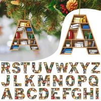 26 Letter Christmas Pendant Wooden Painted Xmas Tree Drop Ornament Decoration For Home Kids Toys Gift Xmas New Year Decor Noel Christmas Ornaments